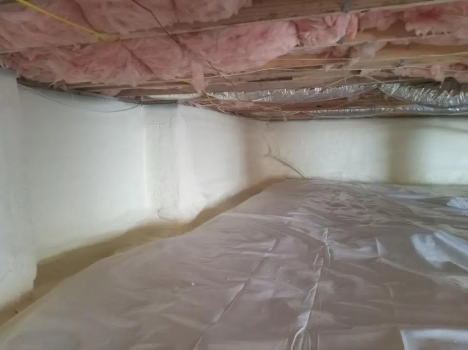 Crawl space encapsulation with closed-cell spray foam for Attic Insulation in Killeen